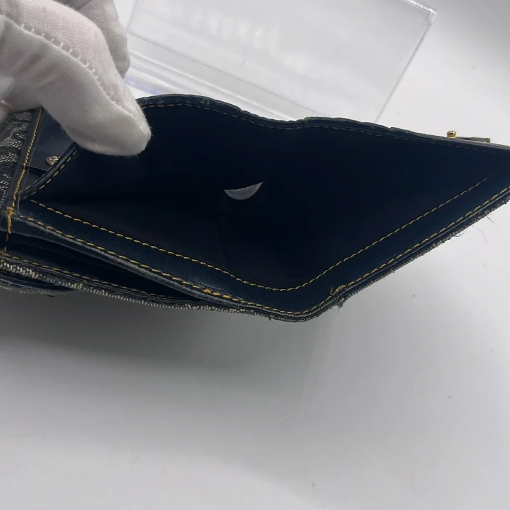 Dior Monogram Canvas Fabric Wallet